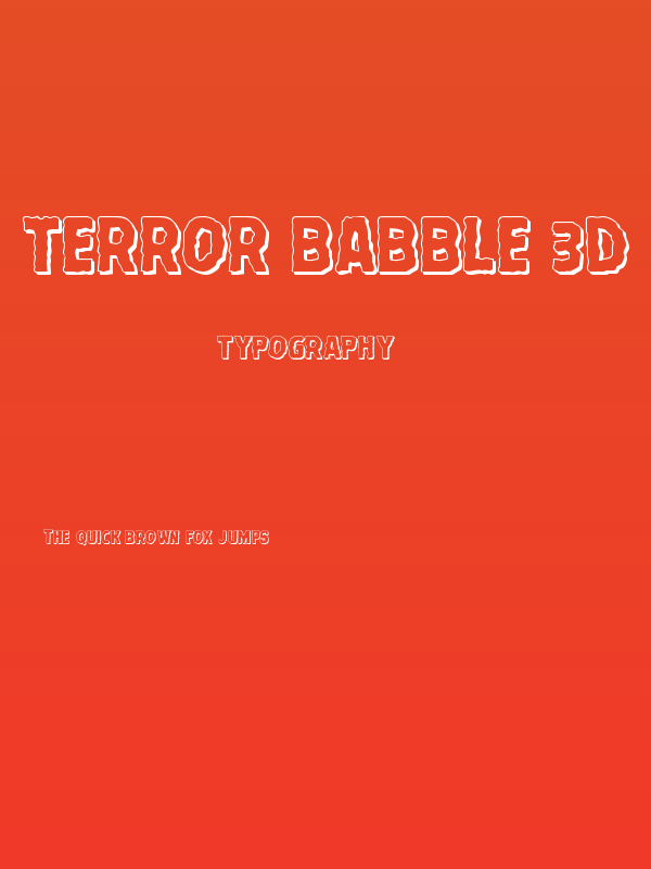 Terror Babble 3D Poster