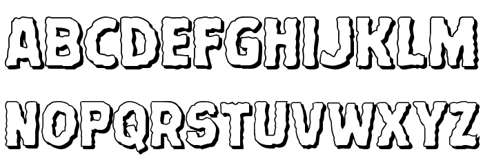 Terror Babble 3D Font LOWERCASE