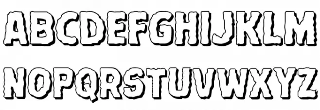 Terror Babble 3D フォント 小文字