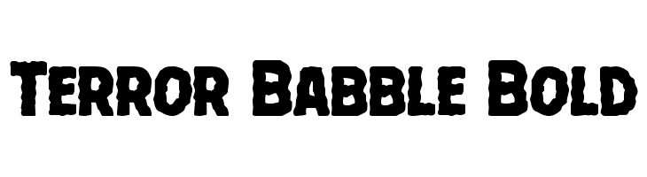 Terror Babble Bold  免费字体下载