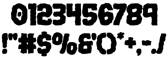 Terror Babble Bold Font OTHER CHARS