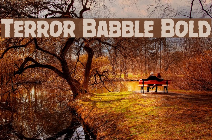 Terror Babble Bold Font examples