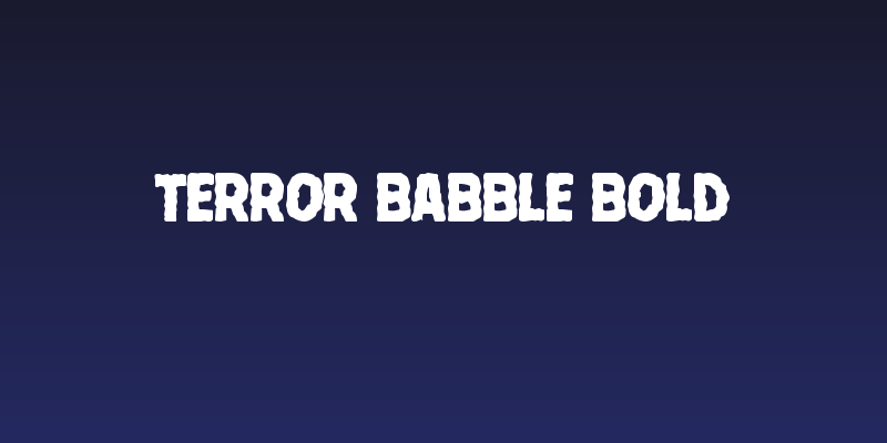 Terror Babble Bold Social Header
