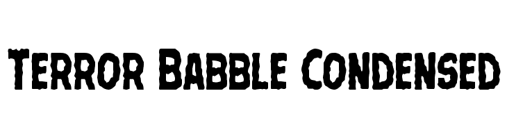 Terror Babble Condensed  Frei Schriftart Herunterladen