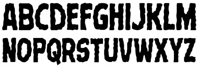 Terror Babble Condensed Шрифта ВЕРХНИЙ