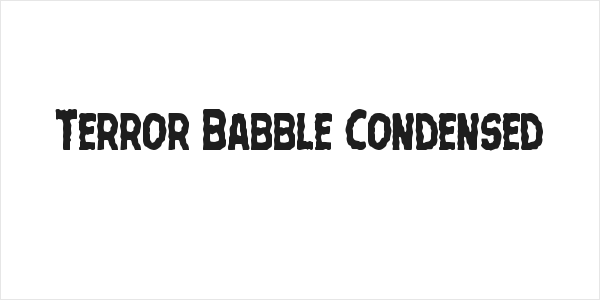 Terror Babble Condensed Logo