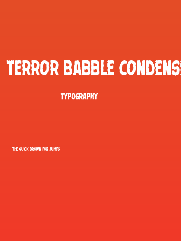 Terror Babble Condensed Poster