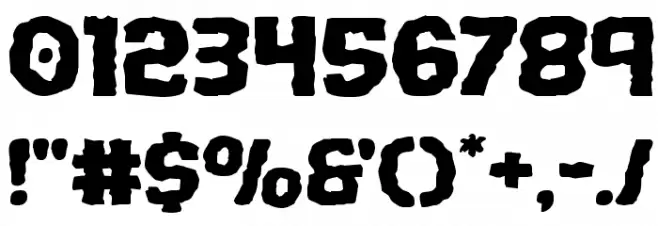 Terror Babble Expanded Font OTHER CHARS