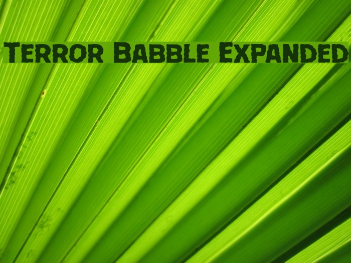Terror Babble Expanded Example 1