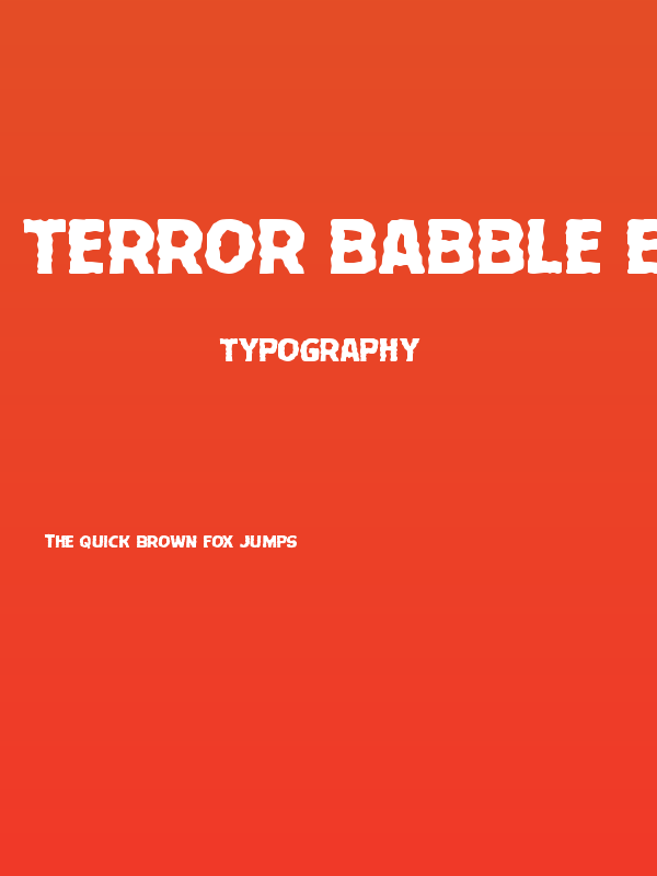 Terror Babble Expanded Poster