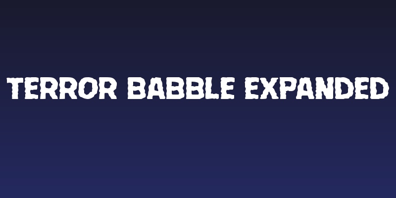 Terror Babble Expanded Social Header