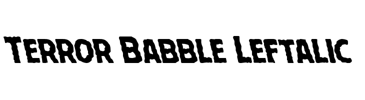 Terror Babble Leftalic  Frei Schriftart Herunterladen