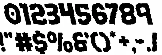 Terror Babble Leftalic Font OTHER CHARS