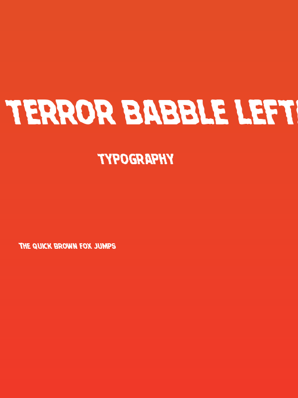 Terror Babble Leftalic Poster