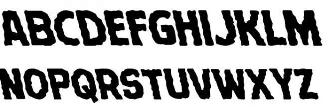 Terror Babble Leftalic Schriftart Kleinbuchstaben