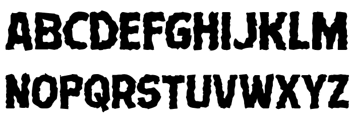 Terror Babble Mangled Font LOWERCASE