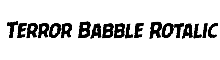 Terror Babble Rotalic Font