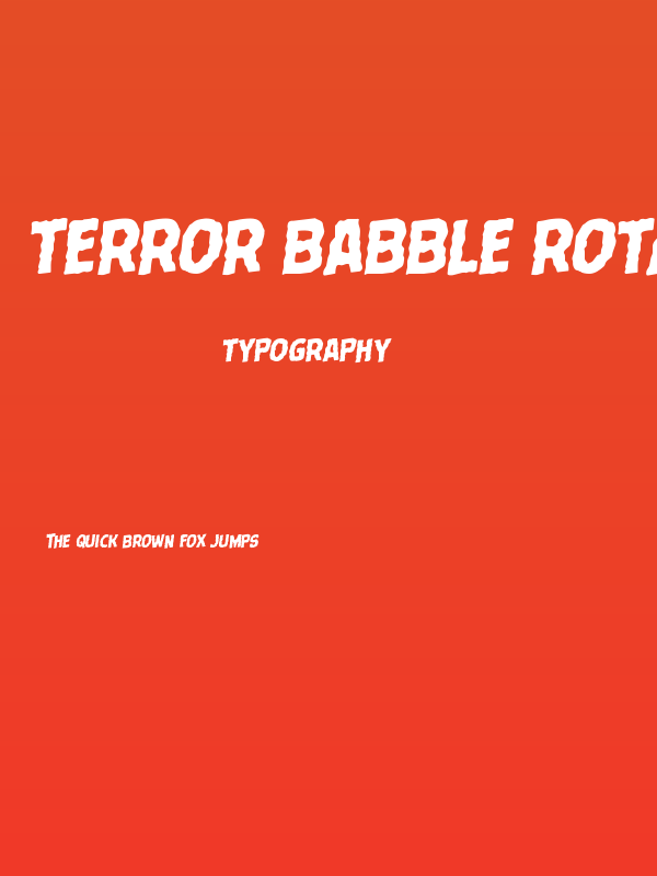 Terror Babble Rotalic Poster