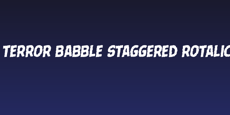 Terror Babble Staggered Rotalic Social Header