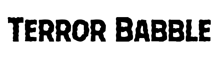 Terror Babble  フリーフォントのダウンロード