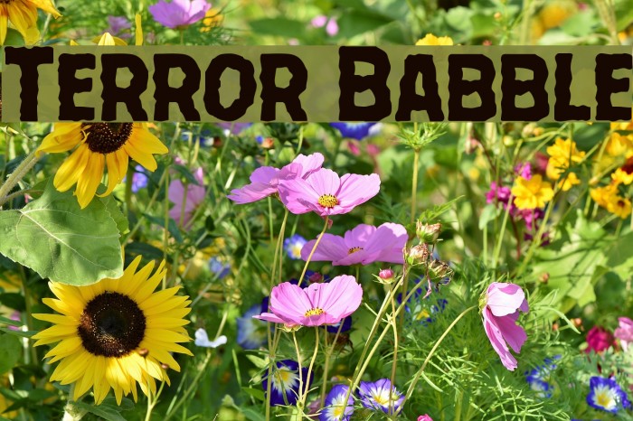 Terror Babble Font examples