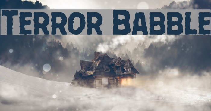 Terror Babble Font examples
