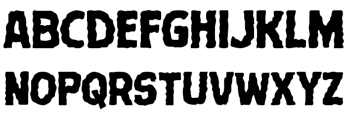 Terror Babble Font LOWERCASE