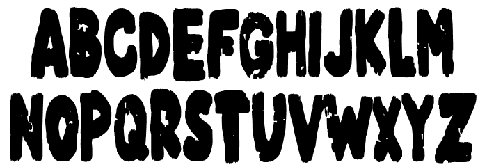 Terror Farm Caratteri MAIUSCOLE