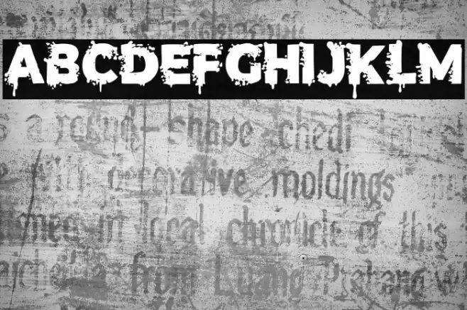 Terror Letter Font examples