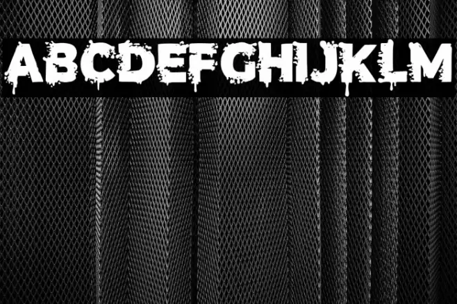Terror Letter Font examples