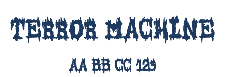 Terror Machine Font Preview