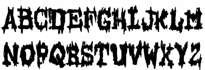 Terror Machine फ़ॉन्ट अपरकेस