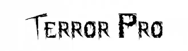 Terror Pro  les polices de caractères gratuit tlcharger