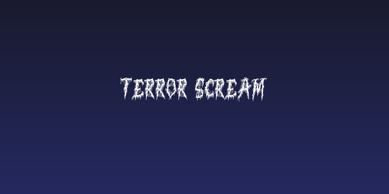 Terror Scream Social Header