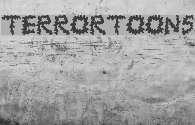 TerrorToons Шрифта examples