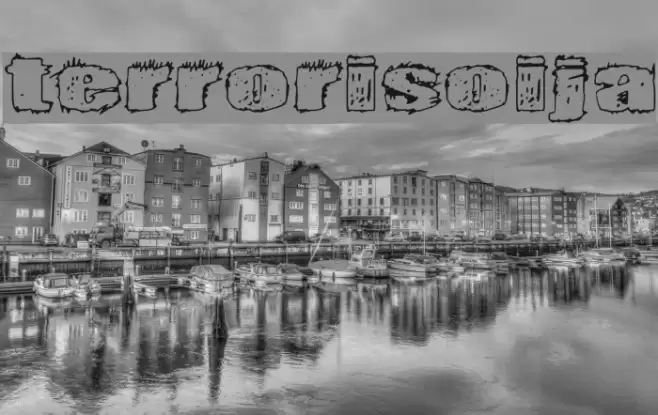 Terrorisoija Font examples