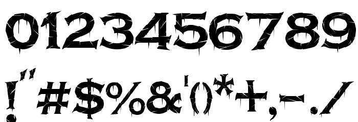 Terrorplate Font OTHER CHARS