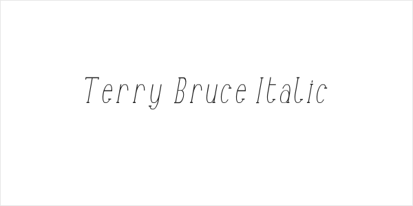 Terry Bruce Italic Logo
