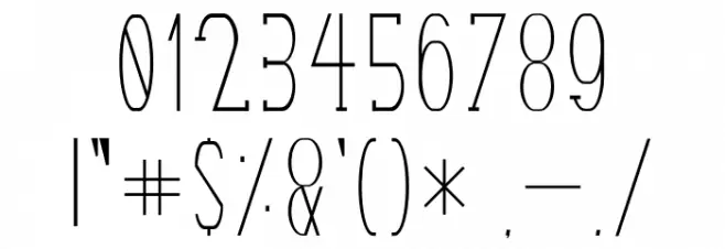 Terry Bruce Font OTHER CHARS