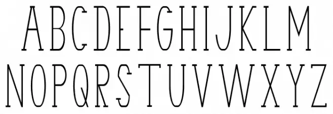 Terry Bruce 字体 大写