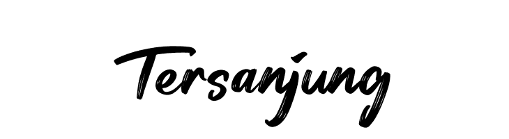 Tersanjung  フリーフォントのダウンロード