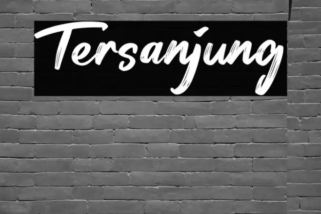 Tersanjung Font examples