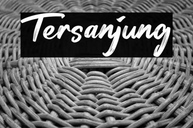 Tersanjung Font examples
