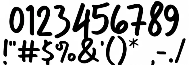 Terserah Font OTHER CHARS