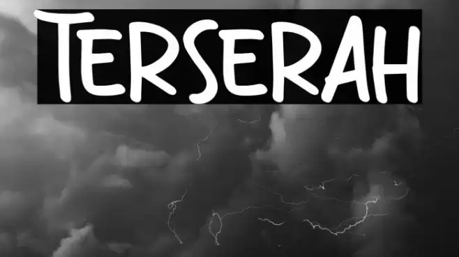 Terserah Font examples