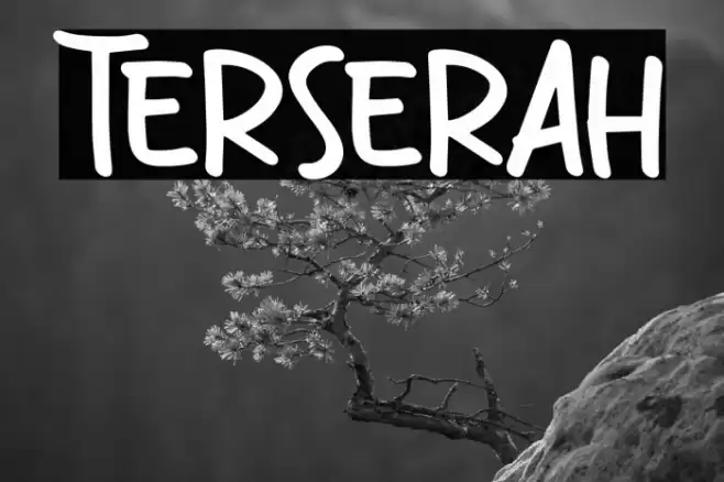 Terserah Font examples