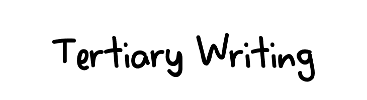 Tertiary Writing  Frei Schriftart Herunterladen