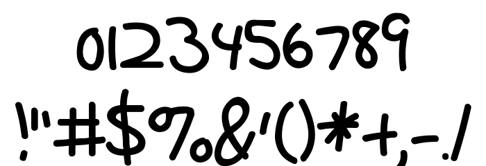 Tertiary Writing Font OTHER CHARS
