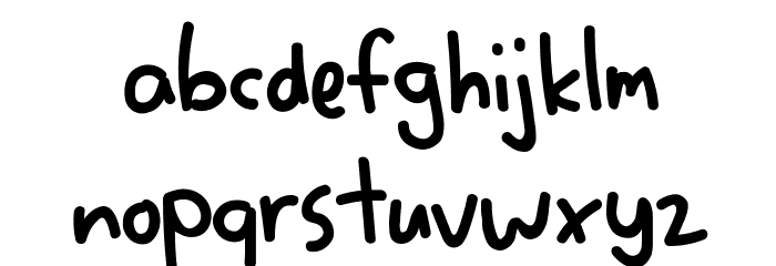 Tertiary Writing Font LOWERCASE