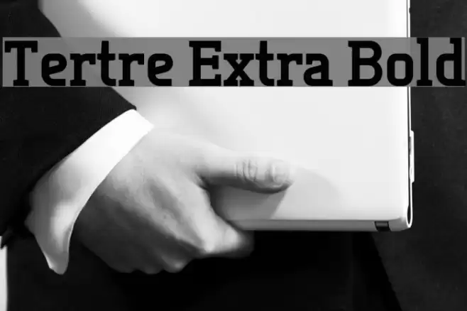 Tertre Extra Bold Font examples